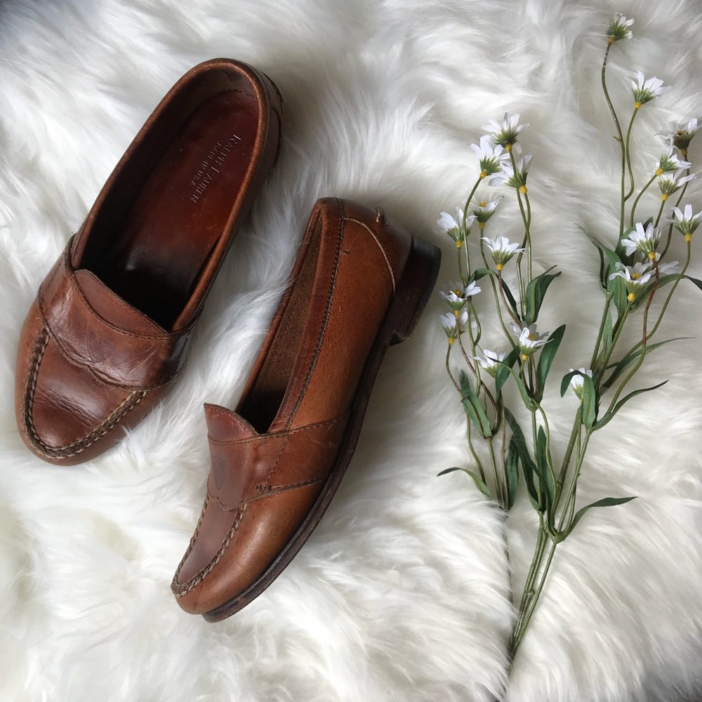 Leather loafers